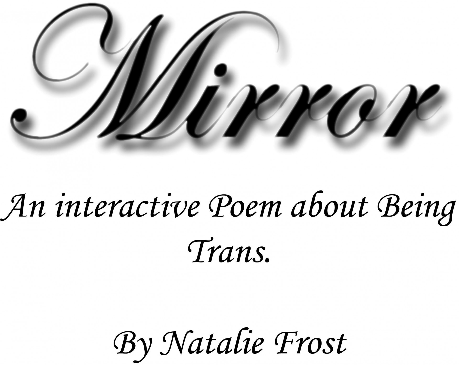 Mirror: An unfinished poetic journey (itch) - кадр 1