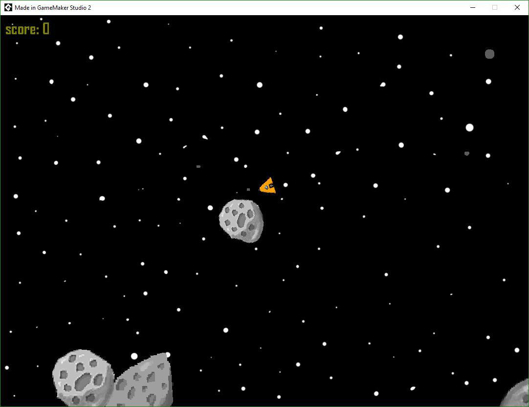Using GMS to Make A Asteroids Clone (itch) - кадр 2