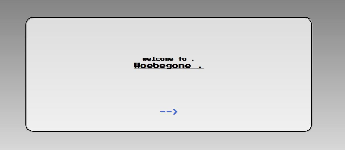 woebegone. (itch) - кадр 1