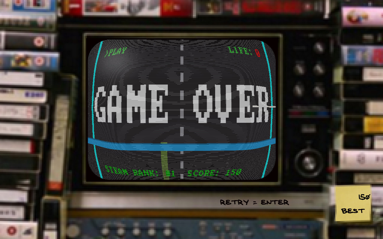 FIRST STEAM GAME VHS - COLOR RETRO RACER: MILES CHALLENGE - кадр 9