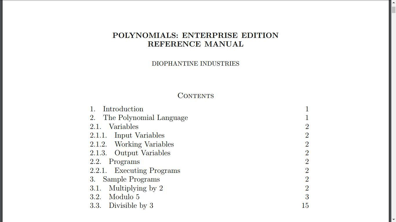 Polynomials: Enterprise Edition (itch) - кадр 1