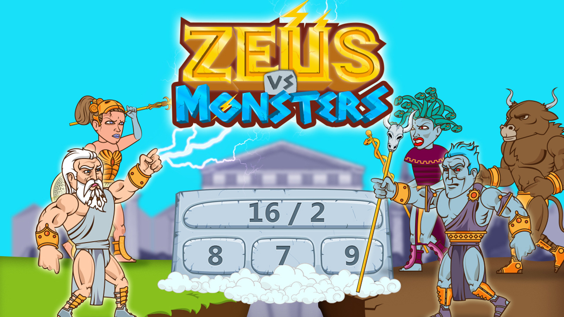 Zeus vs Monsters - Math Game for kids - кадр 3