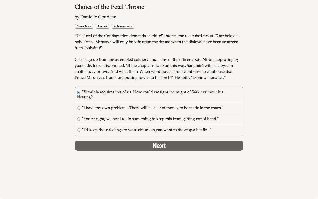 Choice of the Petal Throne - кадр 4
