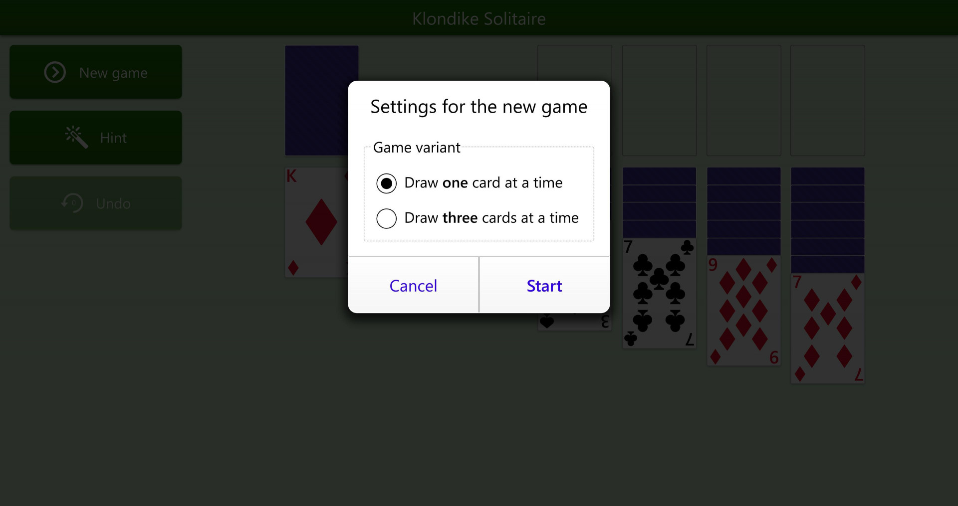 Klondike Solitaire (itch) - кадр 1