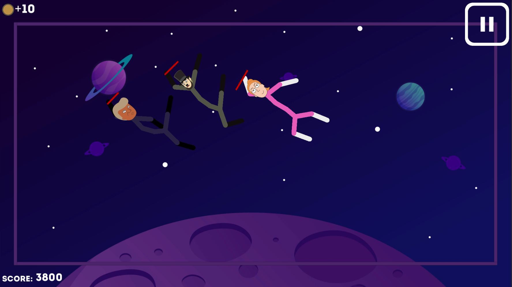Rick & Morty like a Stickman - Fighting (itch) - кадр 7