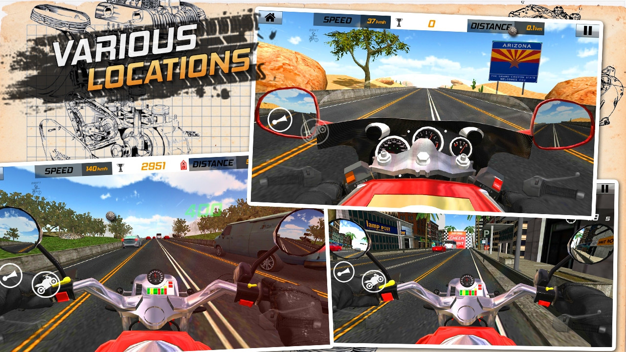 Traffic Rider: Highway Race (itch) - кадр 4