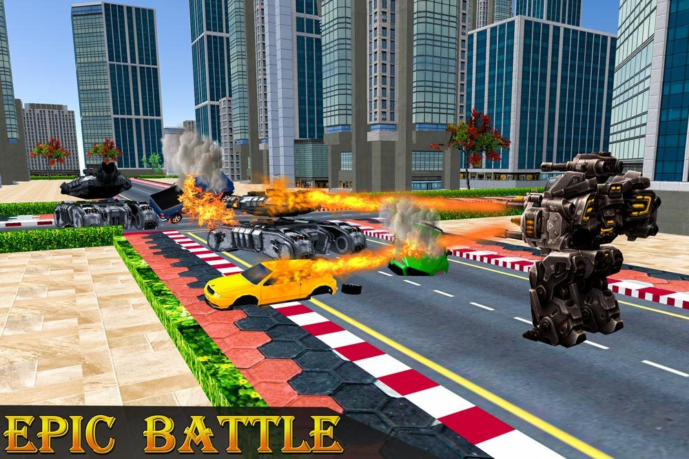 Police Robot Transform Rampage (itch) - кадр 1