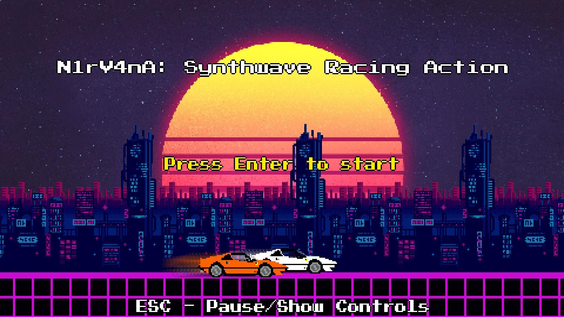 N1rV4nA: Synthwave Racing Action (itch) - кадр 2
