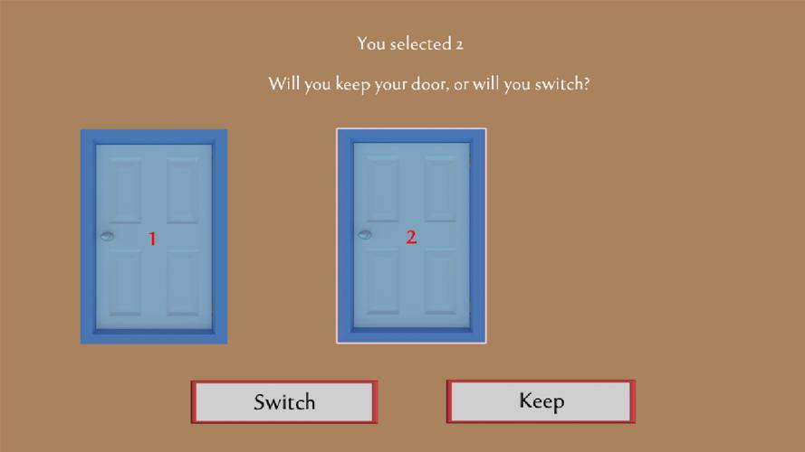 Monty Hall Problem Sandbox (the three doors) (itch) - кадр 3