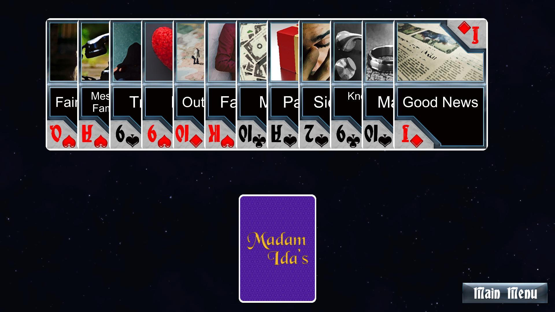 Madam Ida's Fortune Telling Playing Cards (itch) - кадр 4