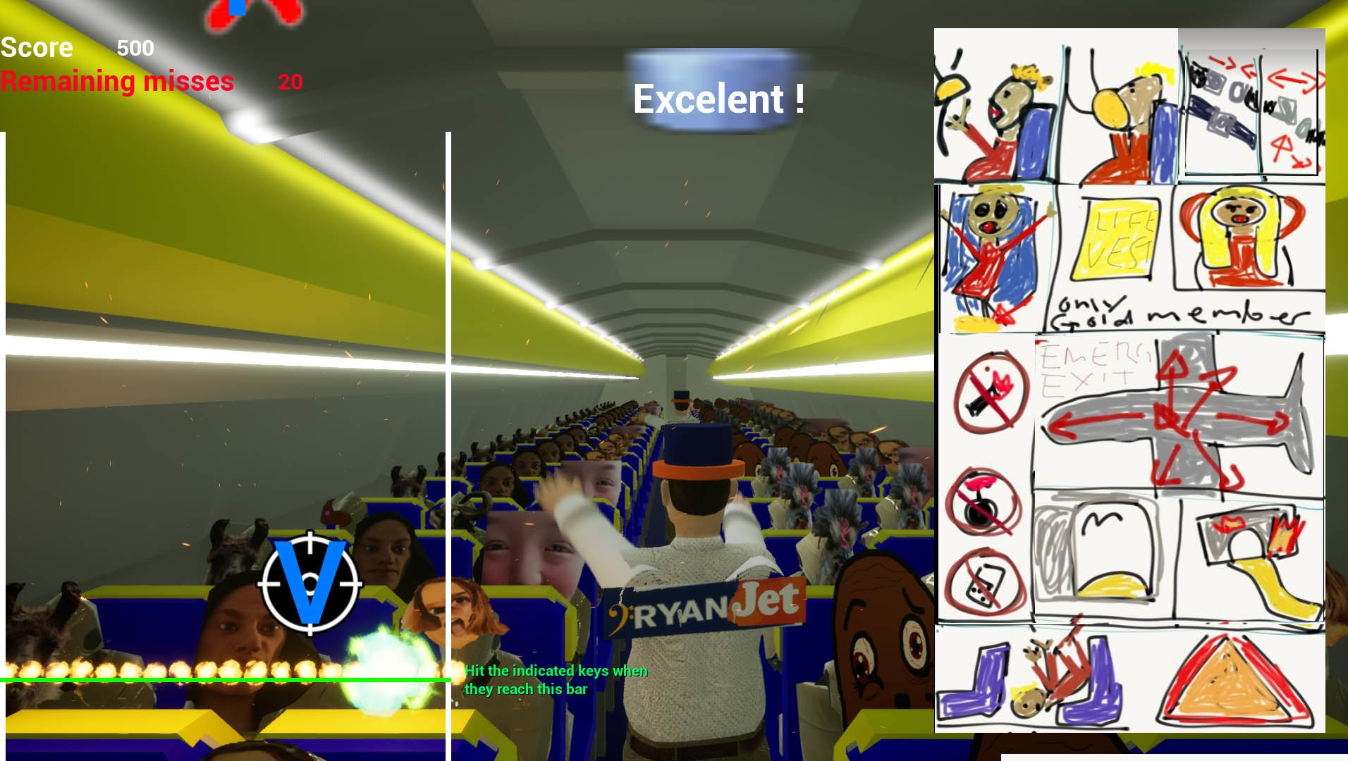Ryan Jetlines Safety Demonstration - The Game (itch) - кадр 3