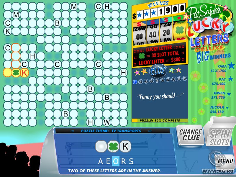 Pat Sajak's Lucky Letters Deluxe - кадр 13