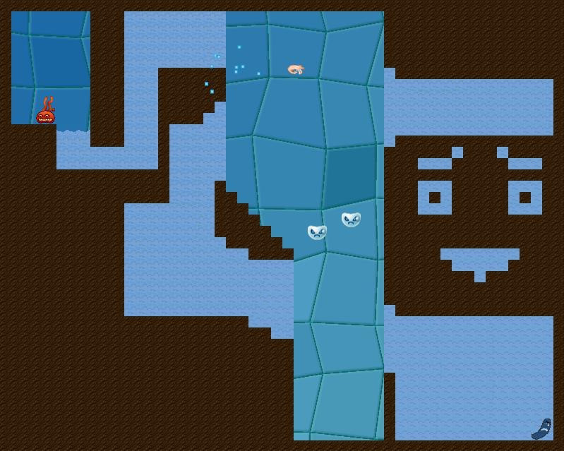Flappy Shrimp Ninja Blob VS Blue Water Saussage ! (itch) - кадр 1