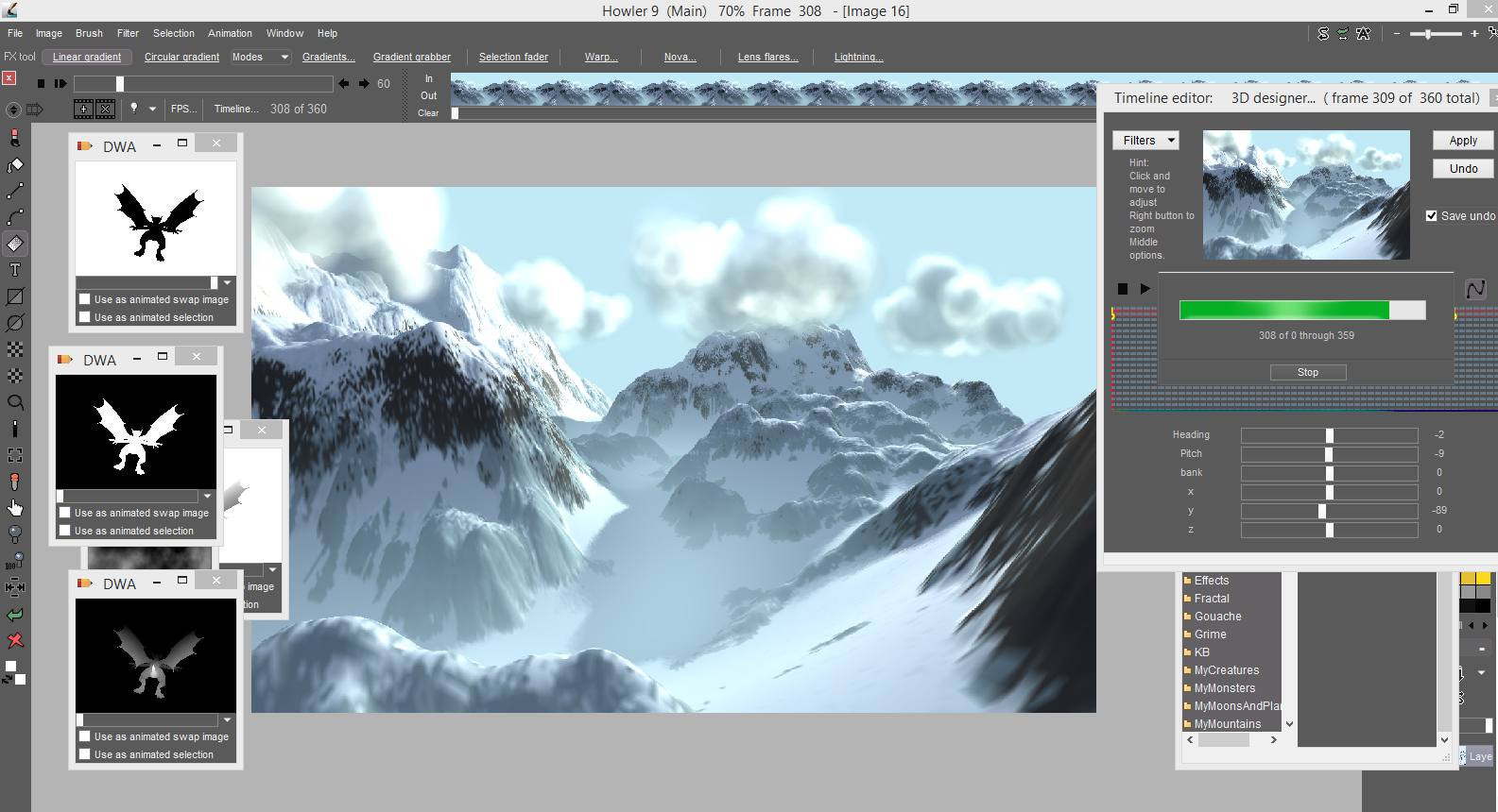 PD Howler 9.6 Digital Painter and Visual FX box - кадр 10