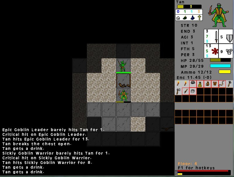 Dungeon Sprint 7DRL 2018 (itch) - кадр 3
