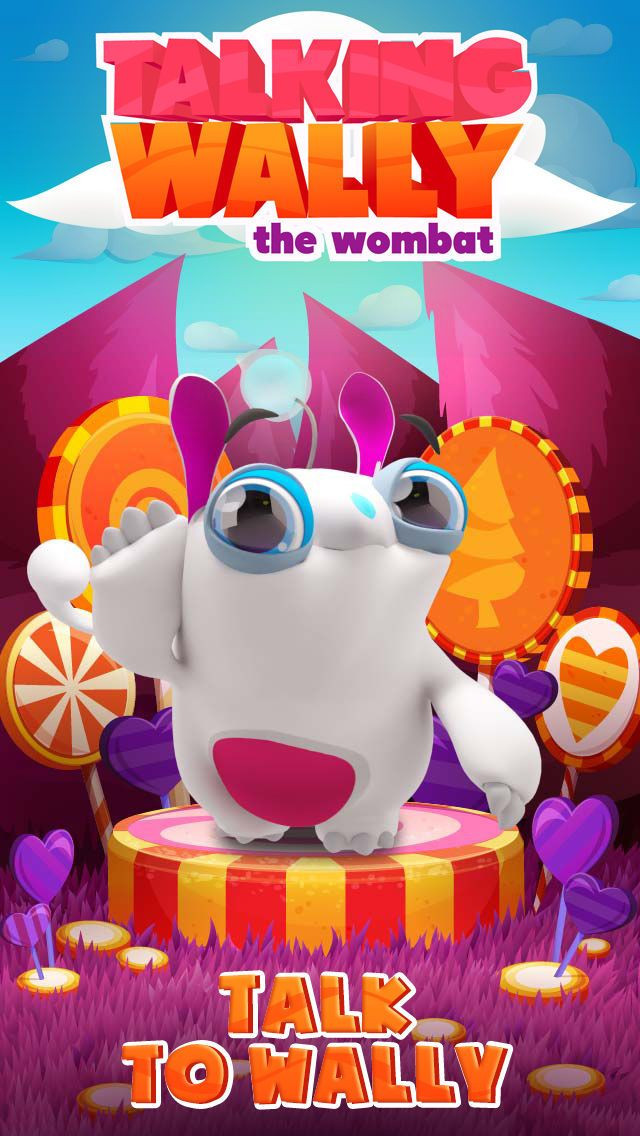 Talking Wally the Wombat Free Cute Talk Play Game App - кадр 3