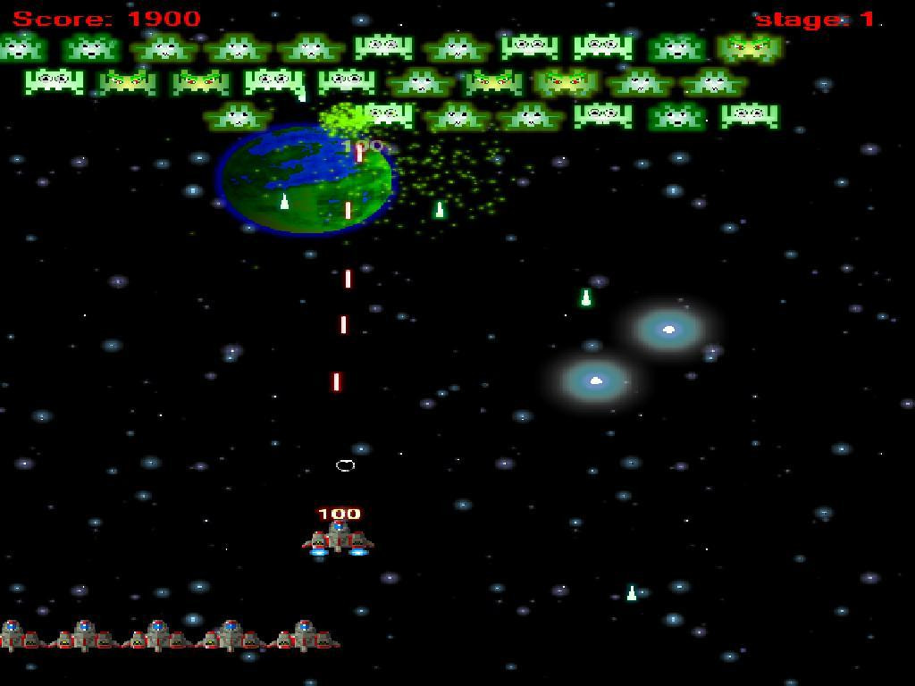 Space Invaders (itch) (spiralbits) - кадр 3