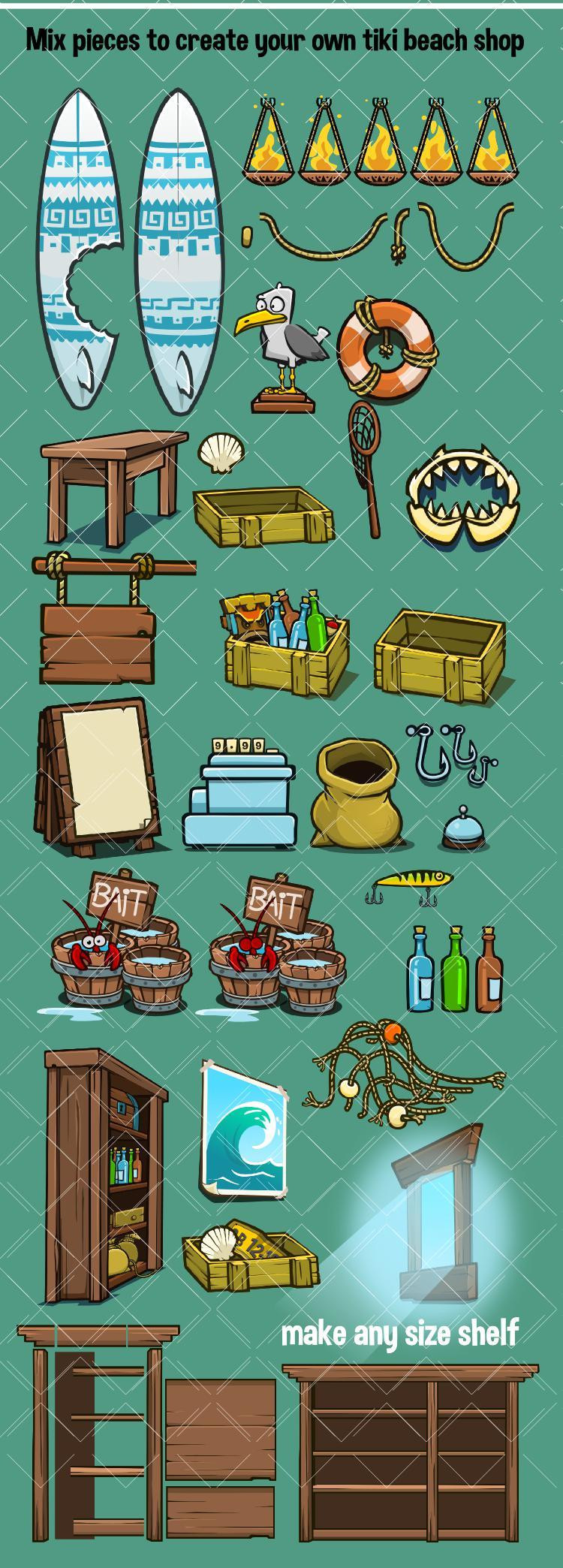 Tiki beach shop (itch) - кадр 1