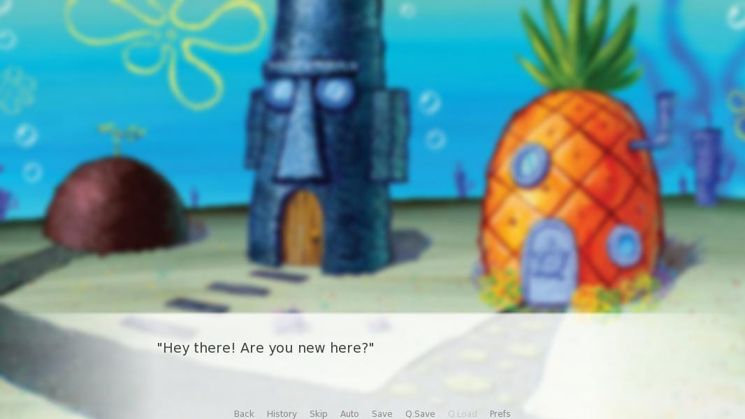 A Day with Spongebob (A Dating Sim) (itch) - кадр 3
