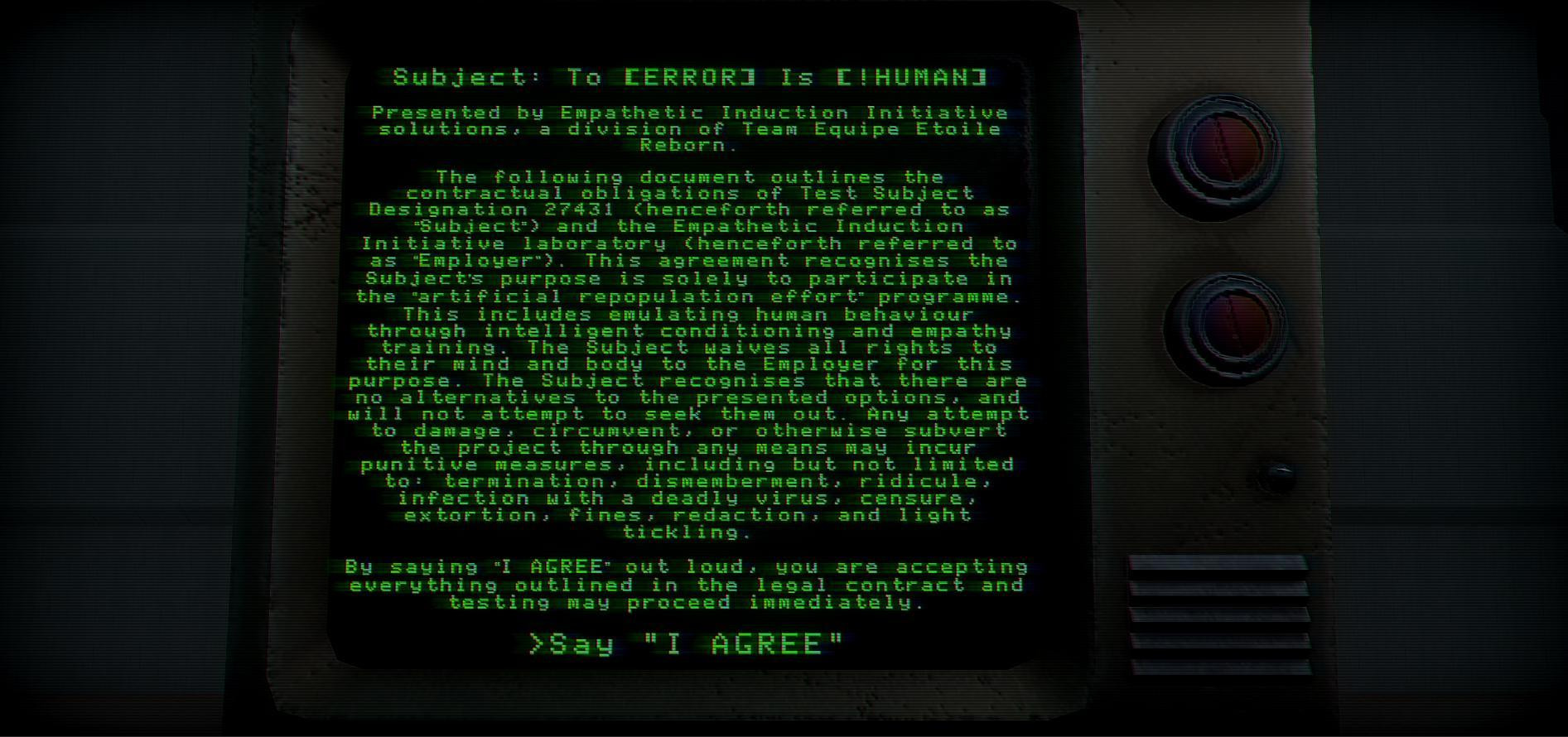 To [ERROR] is [!HUMAN] (itch) - кадр 2