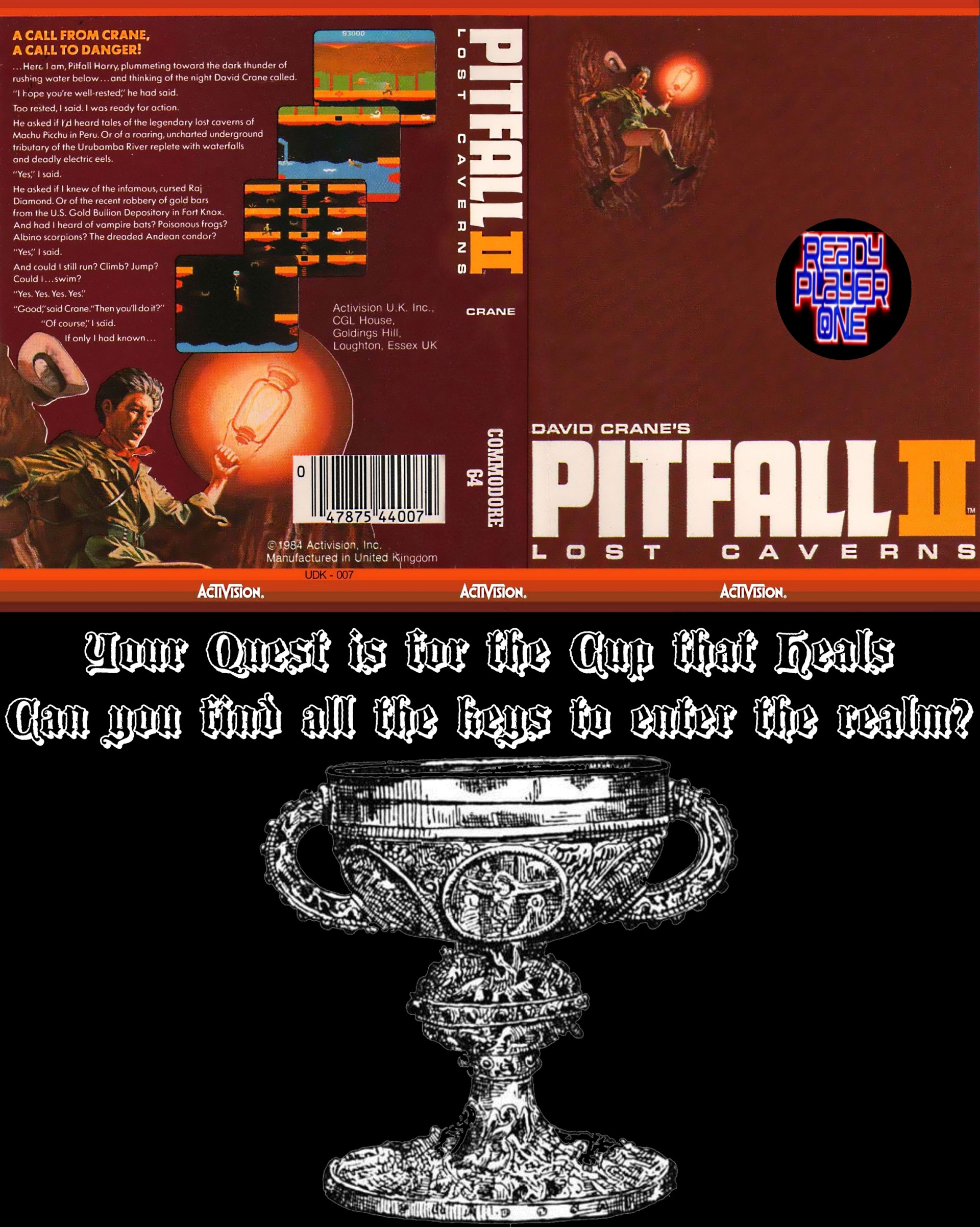 Atari 40th competition game 4. Pitfall 2 arcade demake (itch) - кадр 2