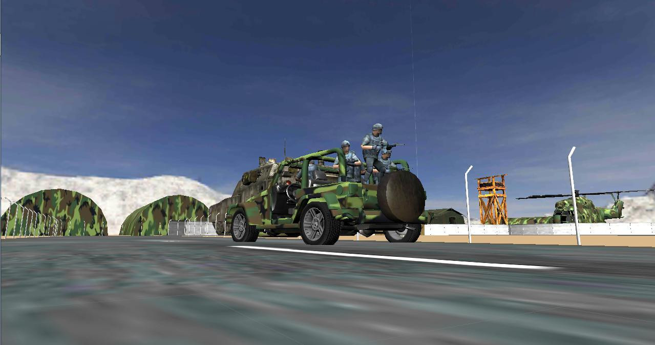 army jeep driving 4x4 parking (itch) - кадр 5