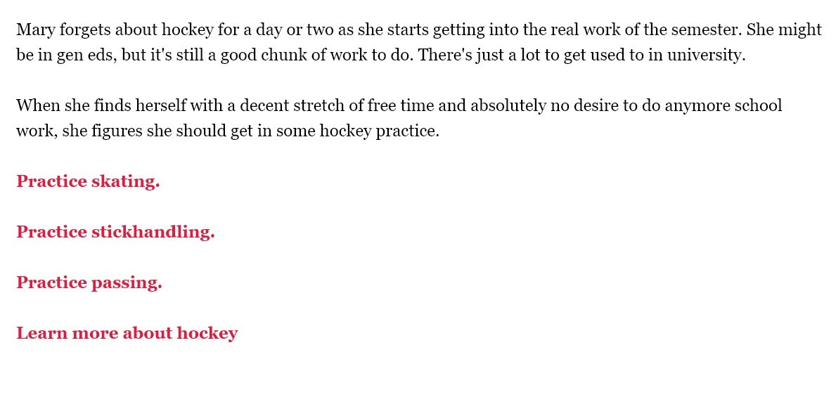 Semester One: An Intramural Hockey Story (itch) - кадр 2