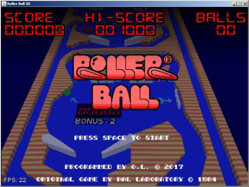Roller Ball (1984) 3D [MSX pinball game] (itch) - кадр 6