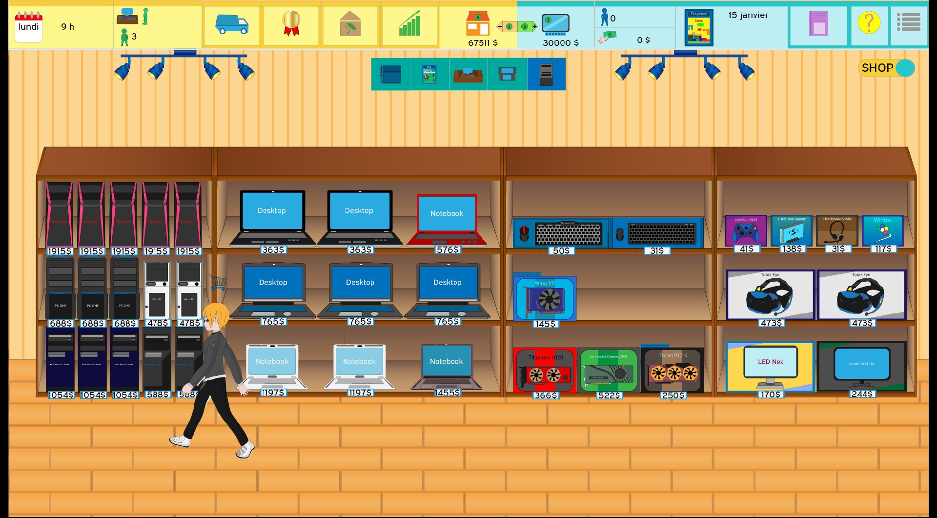 Shop Manager: Video Game Tycoon - кадр 4
