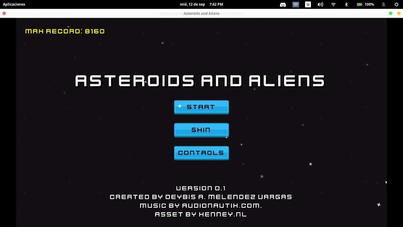 Asteroids and Aliens (itch) - кадр 4