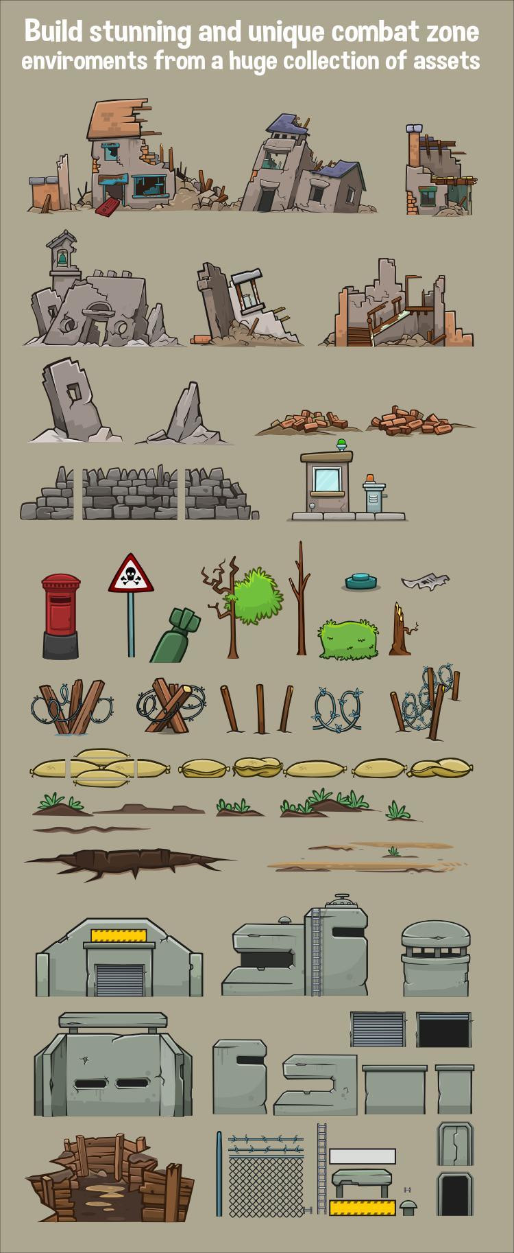War zone creation pack (itch) - кадр 1