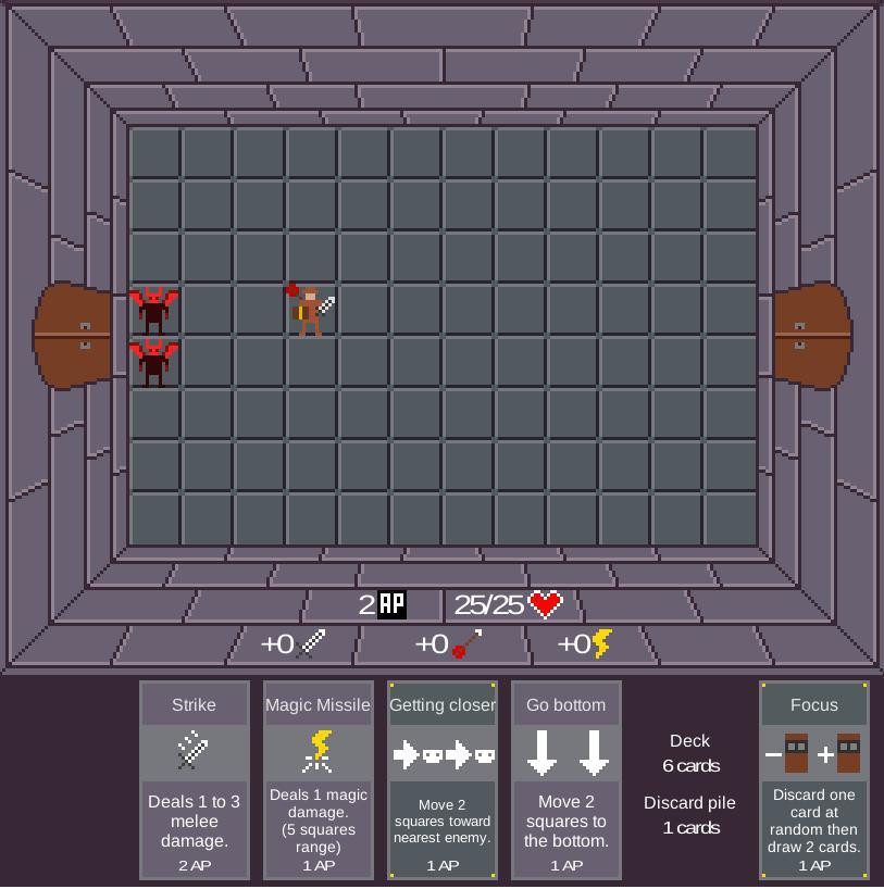 Ludum dare 41: Rogue cards (itch) - кадр 1