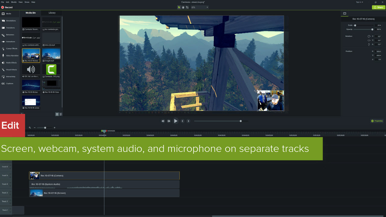 Camtasia - Subscription - кадр 3