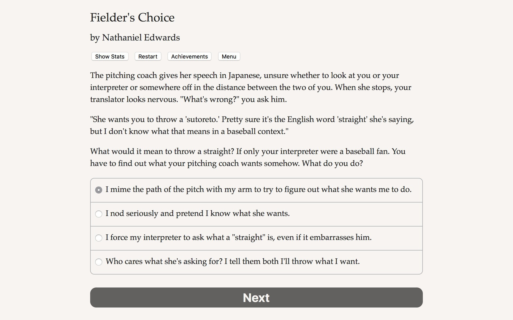 The Fielder's Choice - кадр 3