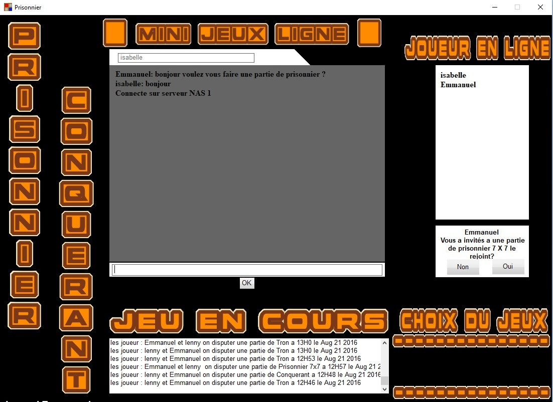 Prisonnier , Conquerant ,Tron (mini jeux ligne) (itch) - кадр 6