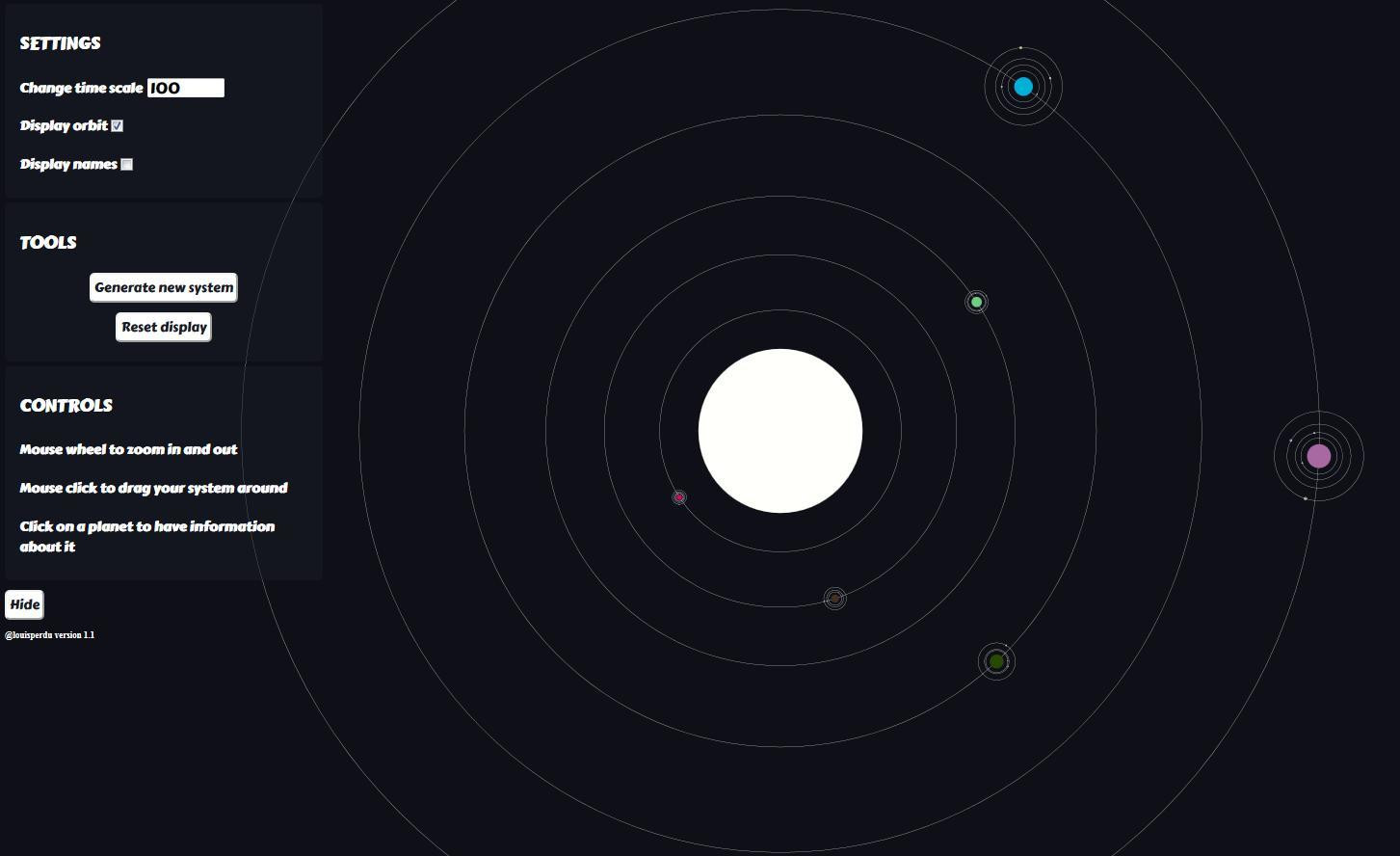 Star system generator (itch) - кадр 1