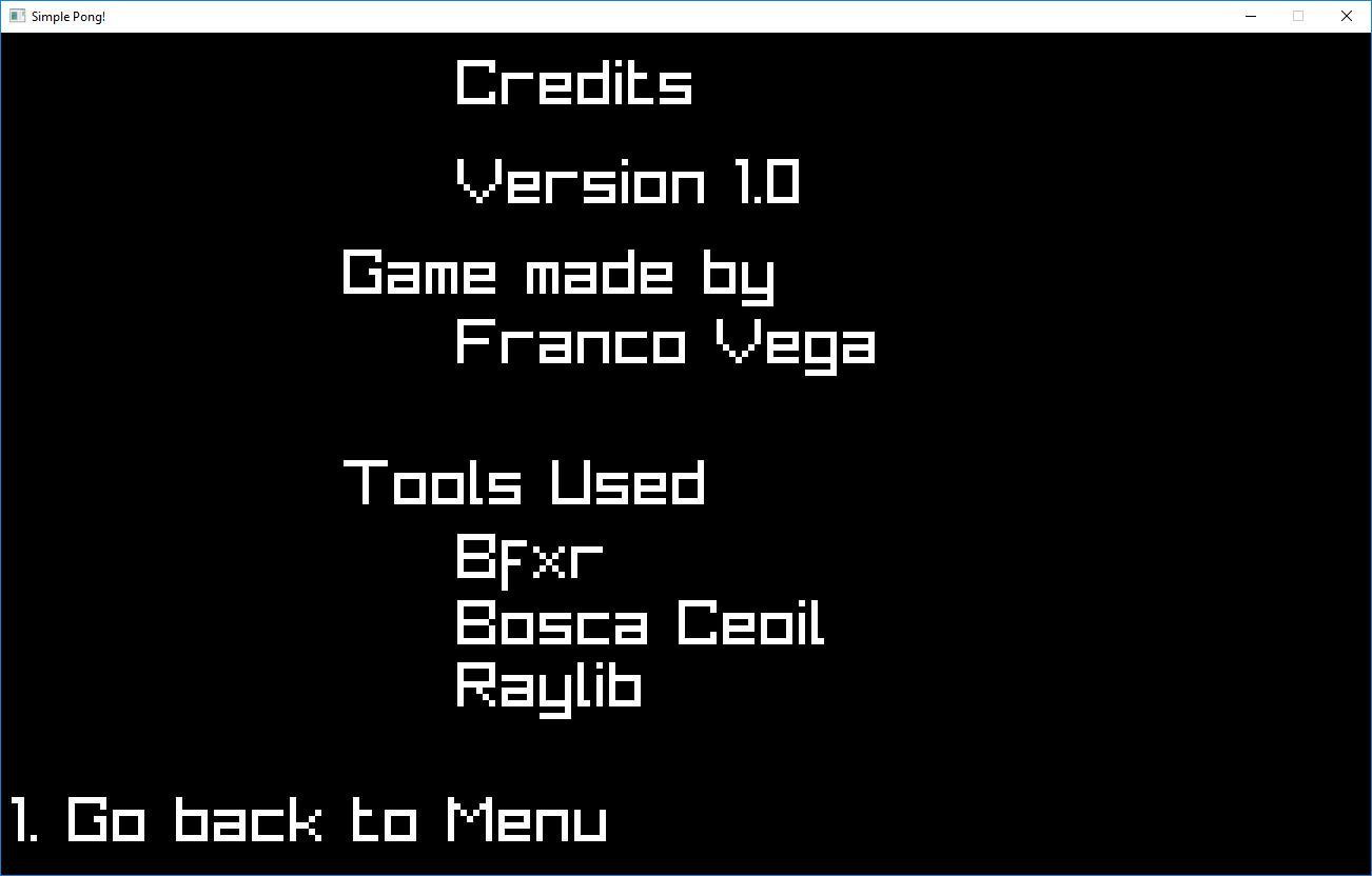 Simple! Pong [Raylib] (itch) - кадр 6
