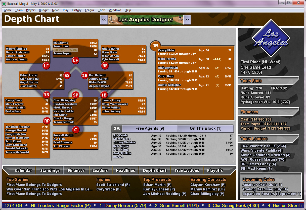 Baseball Mogul 2011 - кадр 4