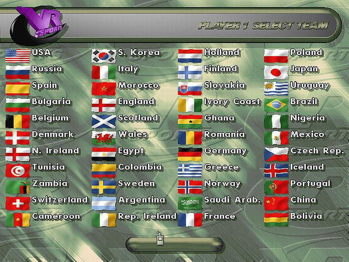 VR Soccer '96 - кадр 3