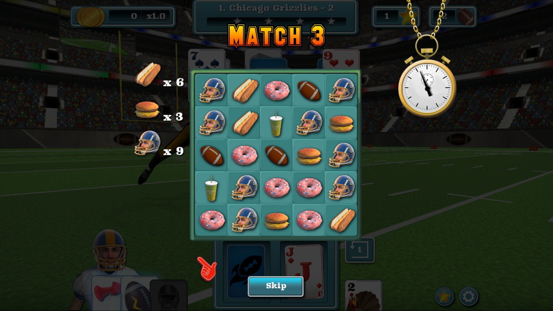 Touch Down Football Solitaire - кадр 10