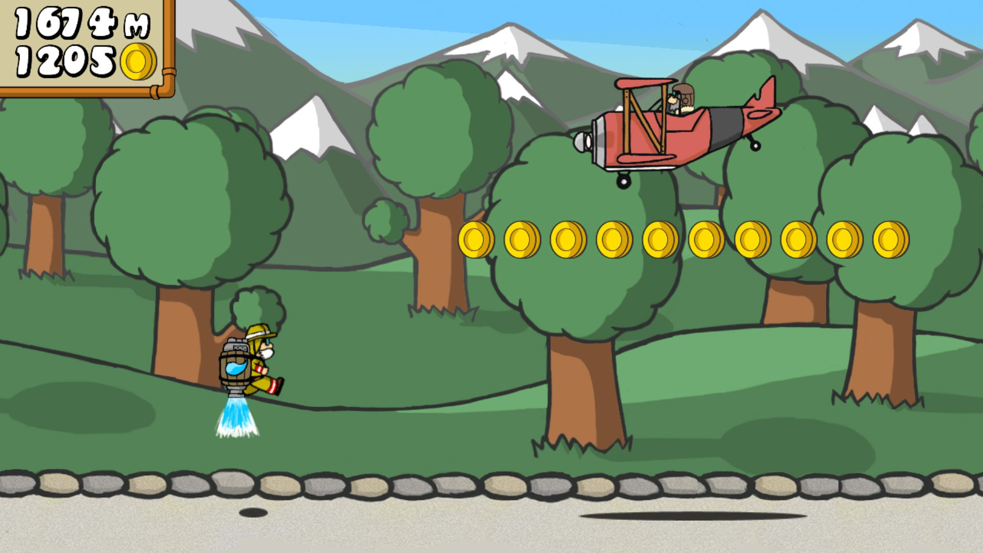 Dr. Gentleman's Jetpack Run (itch) - кадр 3