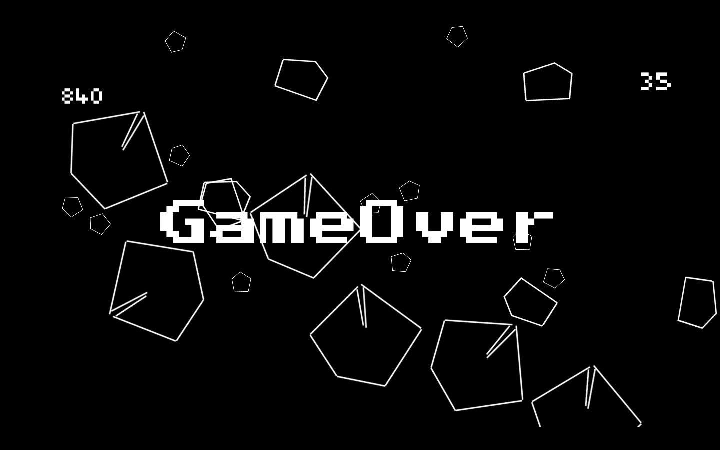 Asteroids Zero-Edition (itch) - кадр 3
