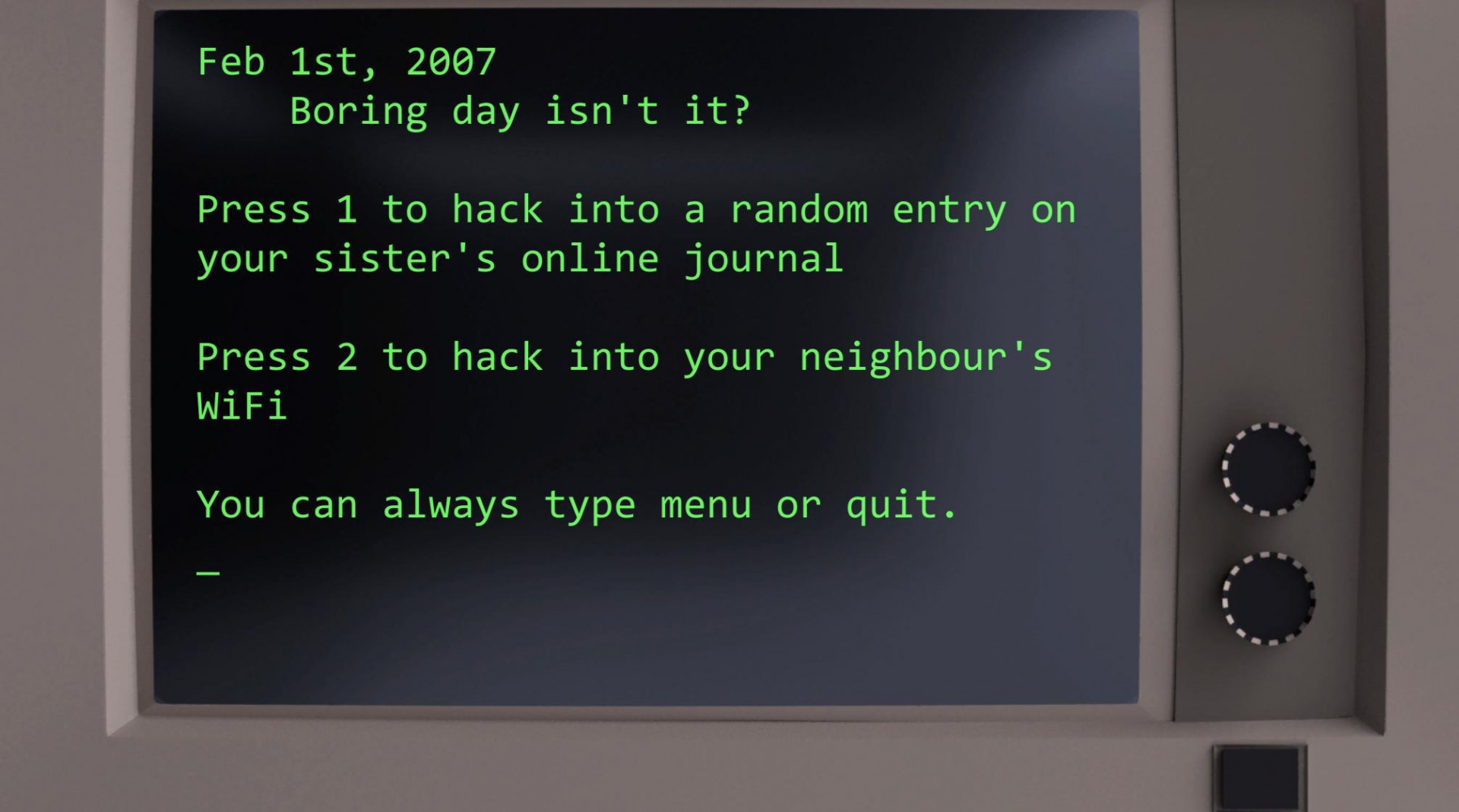 A Hacking Story (itch) - кадр 1