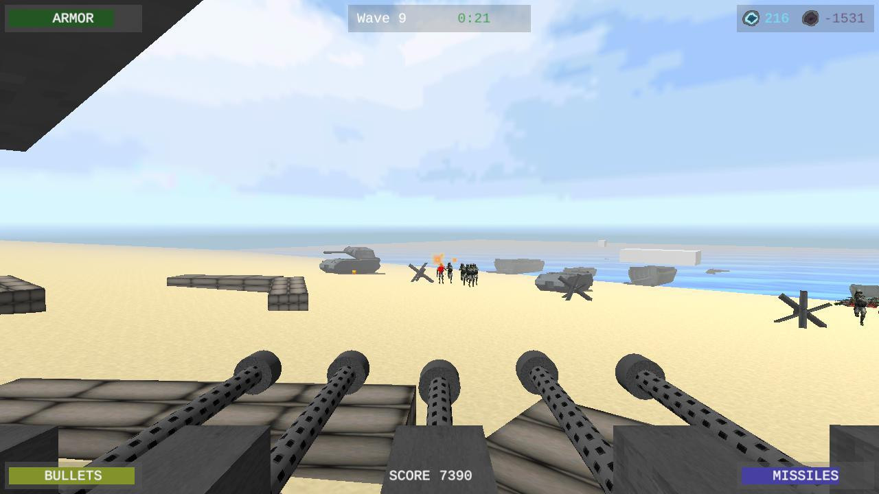 Beach Defend 2000 (itch) - кадр 3