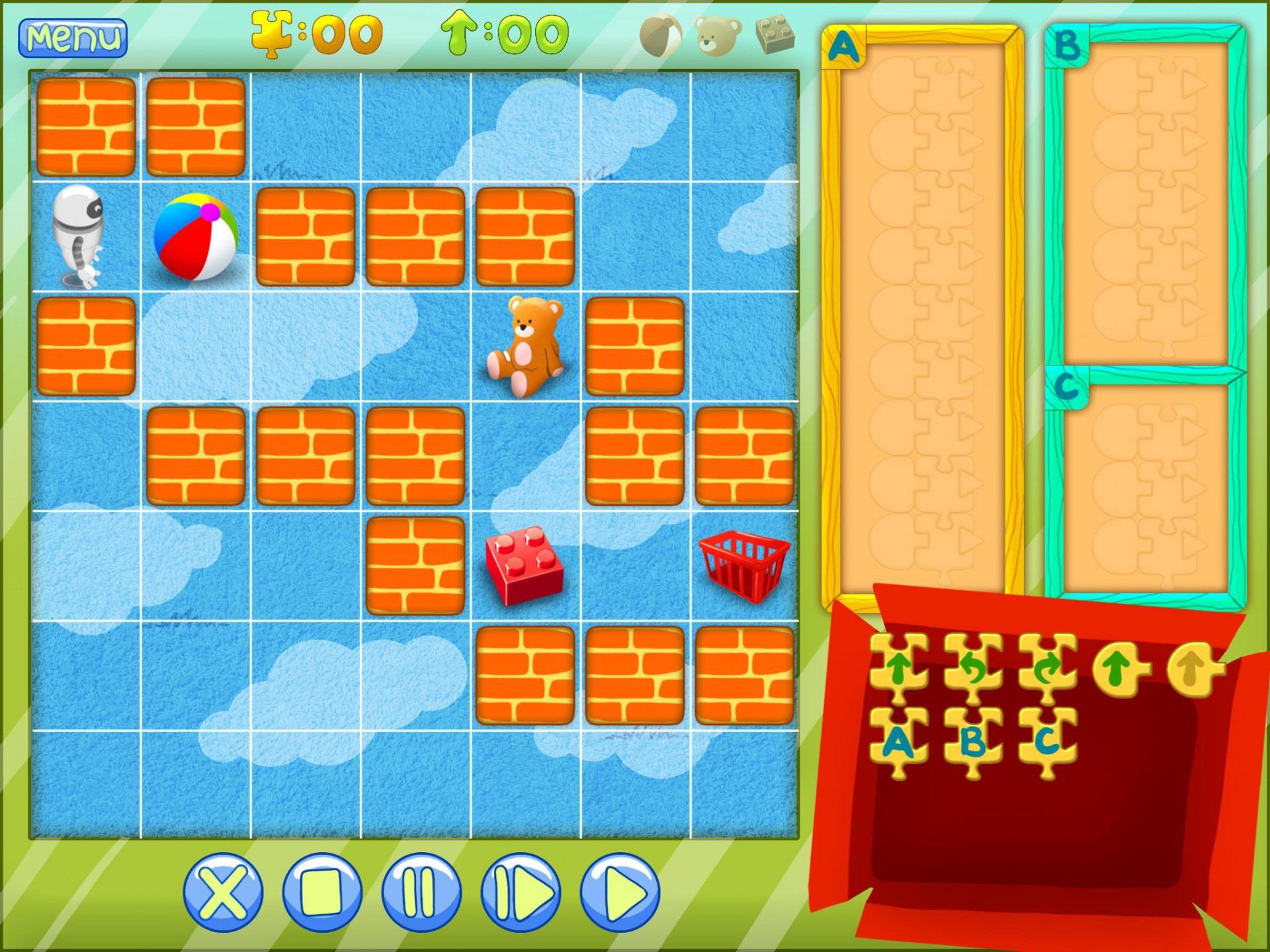 Kid Bot - programming puzzles for kids and big children (itch) - кадр 1