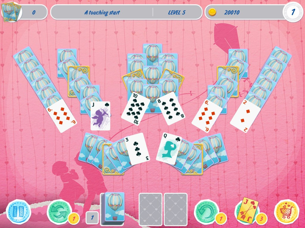 Solitaire Match 2 Cards. Valentine's Day - кадр 1