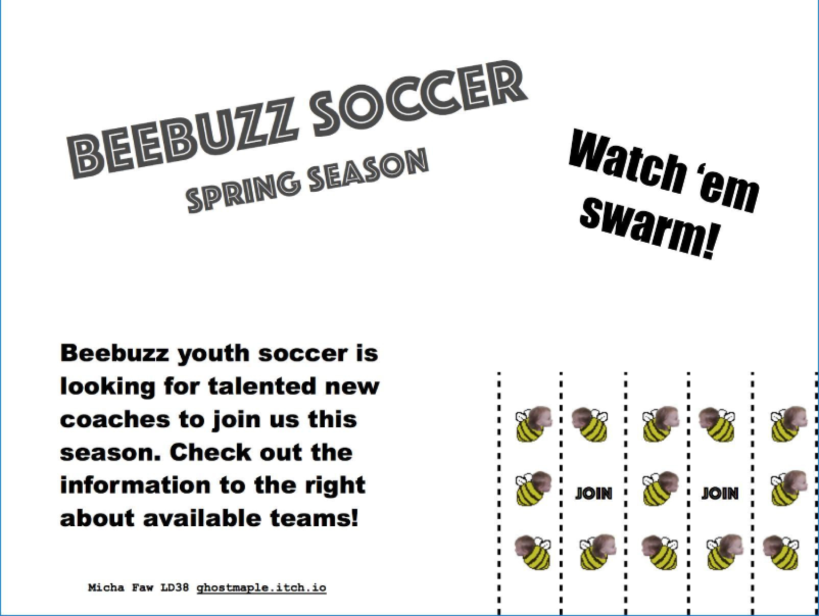 Beebuzz Soccer (itch) - кадр 3