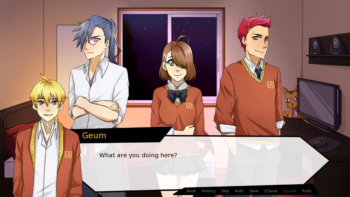 I'm a love interest in my CHILDHOOD FRIEND's Halloween story (itch) - кадр 1