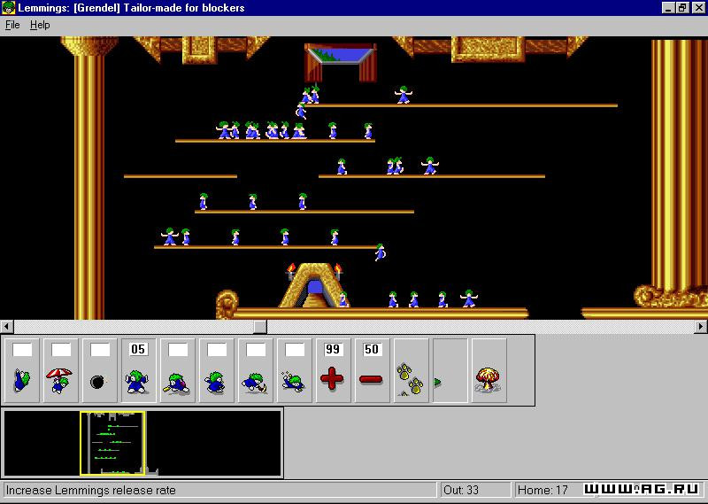 Lemmings for Windows 95 - кадр 6