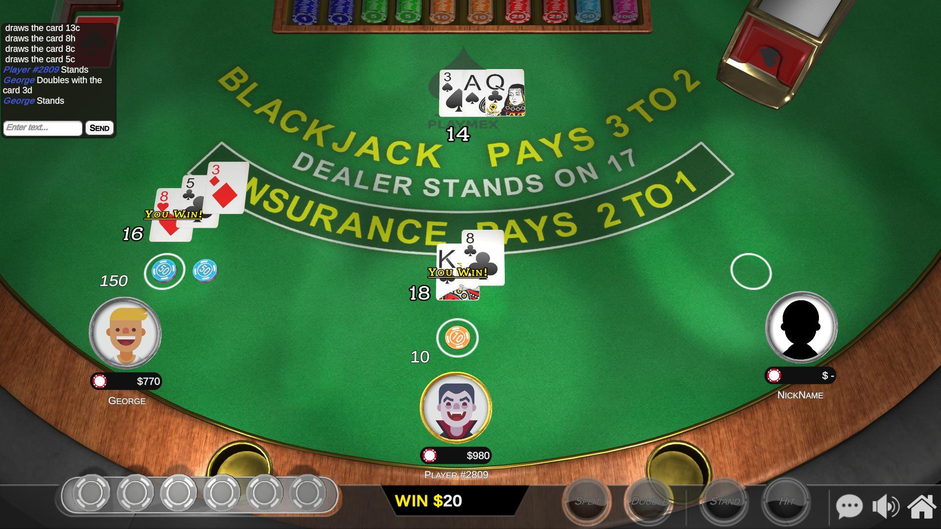 Blackjack Multiplayer Online (itch) - кадр 3